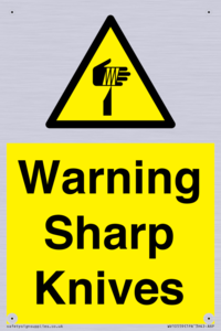 Warning Sharp Knives